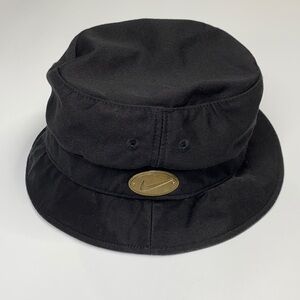 Vintage Nike Bucket Hat Black Size Large